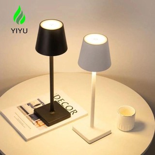 Yiyu đèn led để bàn không dây cảm ứng công tắc sạc usb phong cách bắc âu