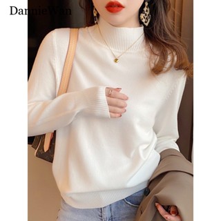 DannieWan áo sweater nữ áo len áo len nữ cổ lọ  phổ biến Korean Xu hướng hàn quốc WMY239087F 39Z230928
