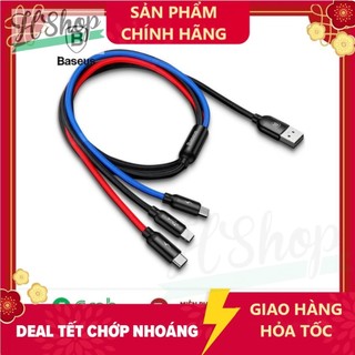Cáp Sạc Đa năng 3 in 1 Baseus Primary 3.5A Chính Hãng -  Cáp Sạc Đa năng 3 in 1 Baseus Primary 3.5A Chính Hãng