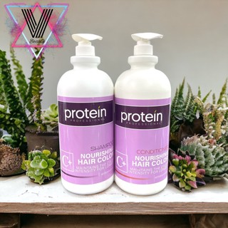Cặp Dầu Gội Xả Phục Hồi Mềm Mượt Protein C+ 2000ml x2