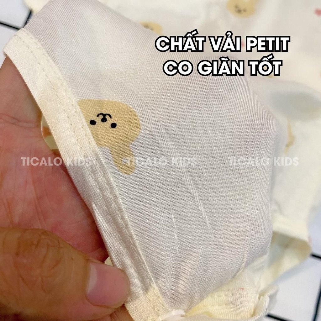 Quần áo body chip cho bé sơ sinh, chất liệu petit mềm mại, co giãn, thoáng mát