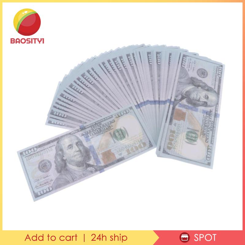 Set 100 Tờ Tiền Đô La Mỹ Giả Dùng Làm Đạo Cụ Chụp Ảnh Sáng Tạo