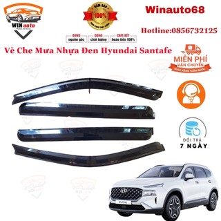 Vè che mưa xe hyundai santafe 2008 - 2009 2010 2011 2012 2013 2014 2015 2016 2017 nhựa đen cao cấp