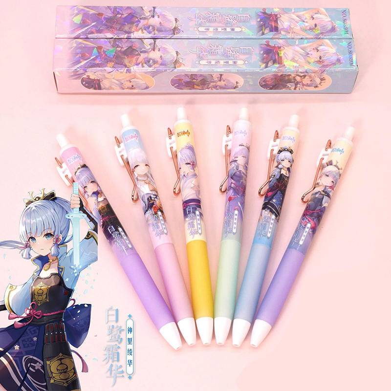 Bút Mực gel 2023 game genshin Impreza zhongli xiao yae Miiden shogun nahida kamisato Ayakaderer Hoạt Hình Cho Học Sinh