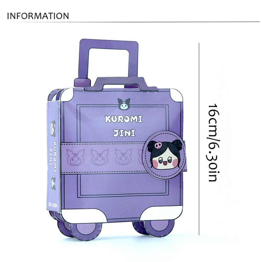 Rapph kuromi Đồ Chơi Cuốn Sách Hoạt Động Cốp Xe anime my melody 3d Bằng Giấy Thủ Công