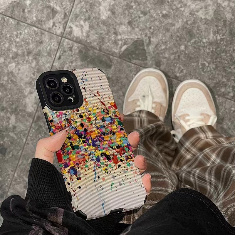 Ốp Điện Thoại Họa Tiết Tranh Sơn Dầu Sáng Tạo Cho iphone14promax 15promax 11 xr