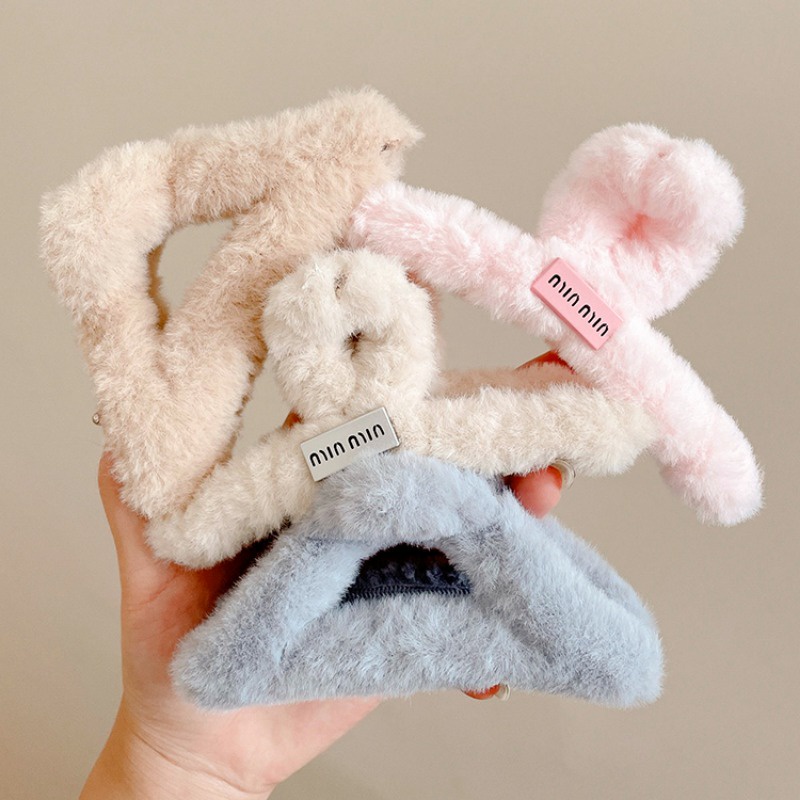 Kẹp Tóc Hình Cá Mập Nhồi Bông Thời Trang Thu Đông Hàn Quốc