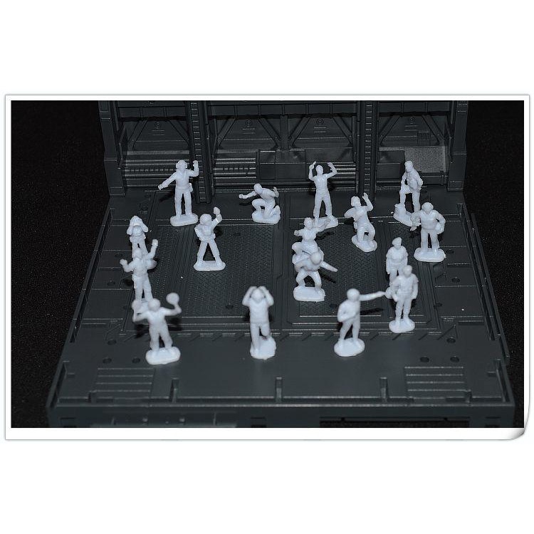 Mô Hình Lắp Ghép Sa bàn Gundam - Mô Hình Xưởng Robot - Domain Base Cho SD RG MG PG Gundam