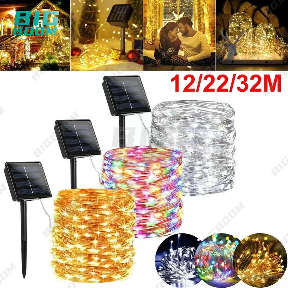 Dây Đèn led 32M 8 Chế Độ Sử Dụng Năng Lượng Mặt Trời Trang Trí Giáng Sinh / Năm Mới / Giáng Sinh / Tiệc Cưới