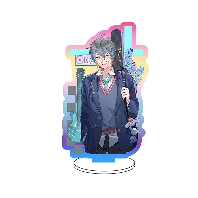 Mô hình Standee Luxiem Vtb Toy Figures Acrylic Stand Anime Action Mysta Ike Phụ kiện trang trí để bàn góc học tập