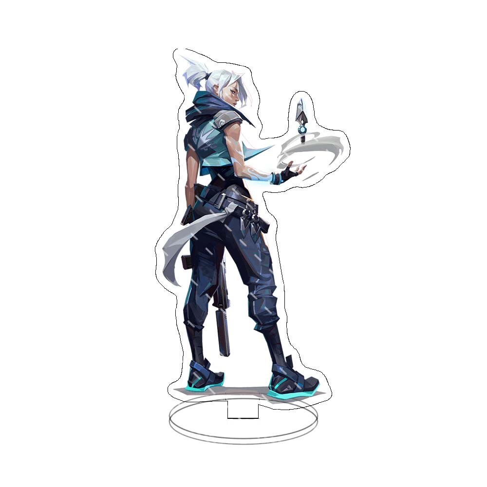 Mô hình Standee Game Figure Valorant Sage Killjoy Jett Sova Cypher Raze Cosplay Acrylic Phụ kiện trang trí decor để bàn