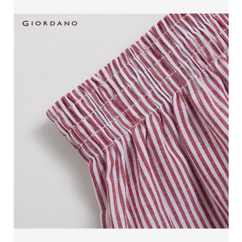 Set 3 quần boxer GIORDANO 01179139 cotton họa tiết sọc caro dành cho nam