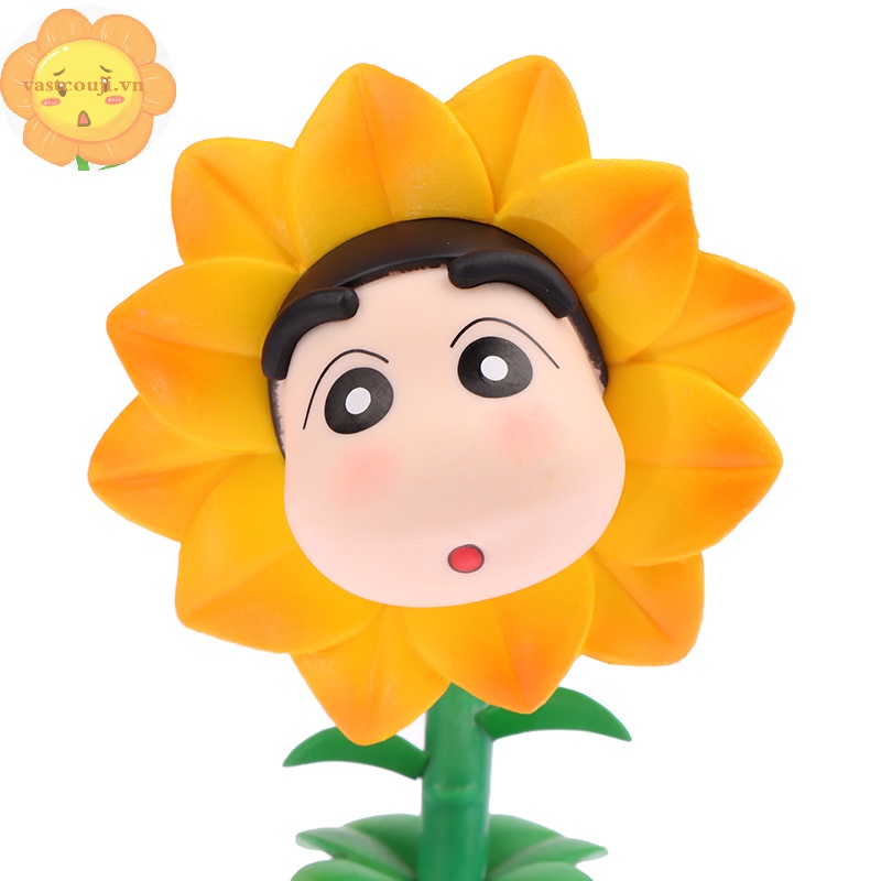 Mô Hình shin-chan kasukabe Hoa Hướng Dương Để Bàn Trang Trí