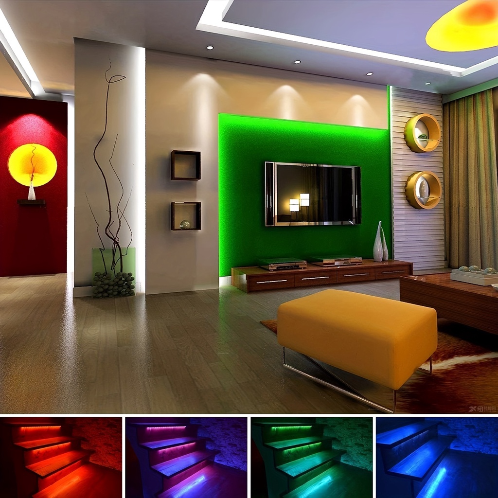 Dây Đèn led 5050 44 Nút Điều Khiển Từ Xa 5v Mềm Mại Trang Trí Phòng Khách / Máy Tính