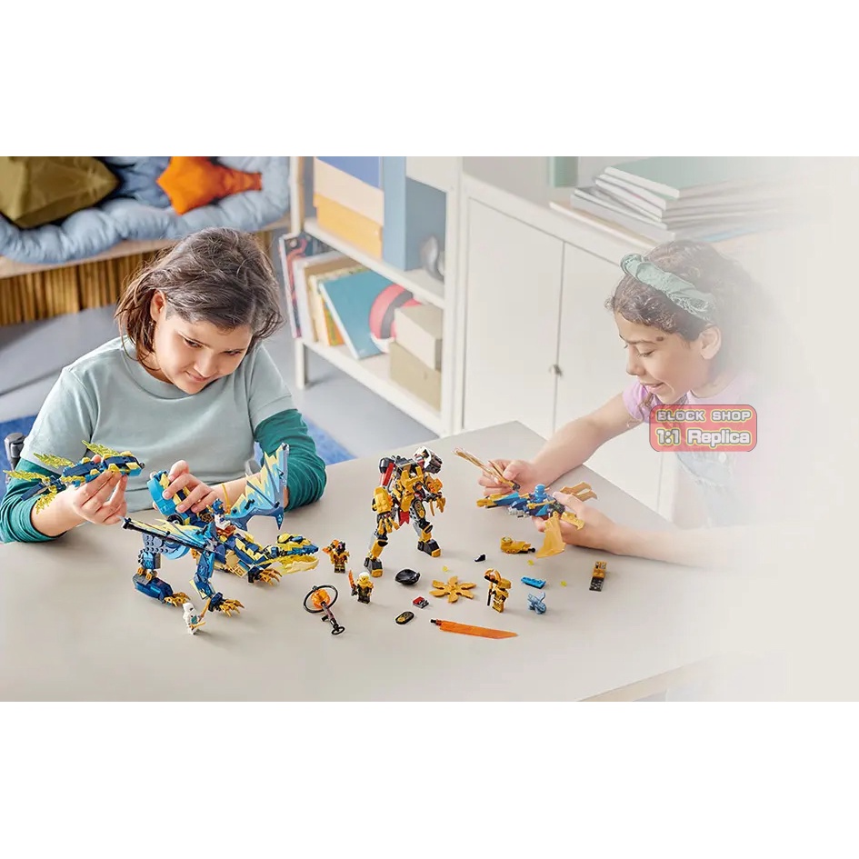 Đồ Chơi Lắp Ráp ninja series 71796 dragon war queen mecha 71796