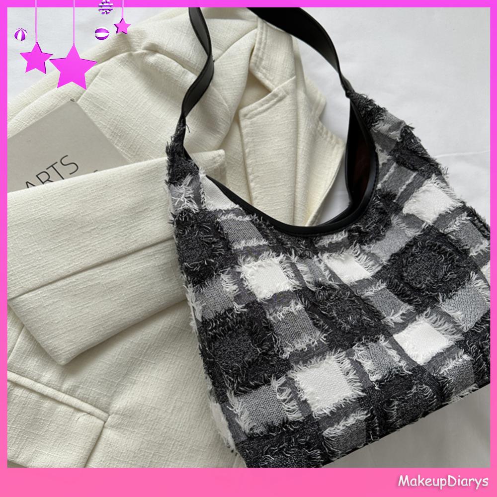 ★ Mỹ Phẩm Trang Điểm ★ Túi Xách tote Cỡ Lớn Phối Màu Tương Phản Thời Trang Thu Đông 2023 Cho Nữ
