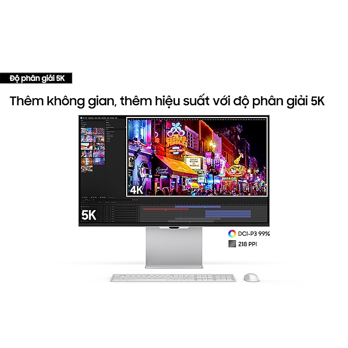 Màn Hình Samsung ViewFinity 5K S9 S90P LS27C900PAEXXV 27 inch - Hàng Chính Hãng