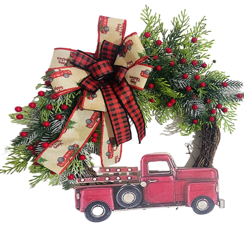 Hàng Mới Về Vòng Hoa Đỏ Trang Trí Giáng Sinh / Xe Tải ahlsen 2023 natal