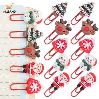 1 Kẹp Giấy mini Hình Ông Già Noel Tuần Lộc Dễ Thương Kẹp Sổ Tay Lên Kế Hoạch Ảnh Cho Bé / Văn Phòng / Trường Học