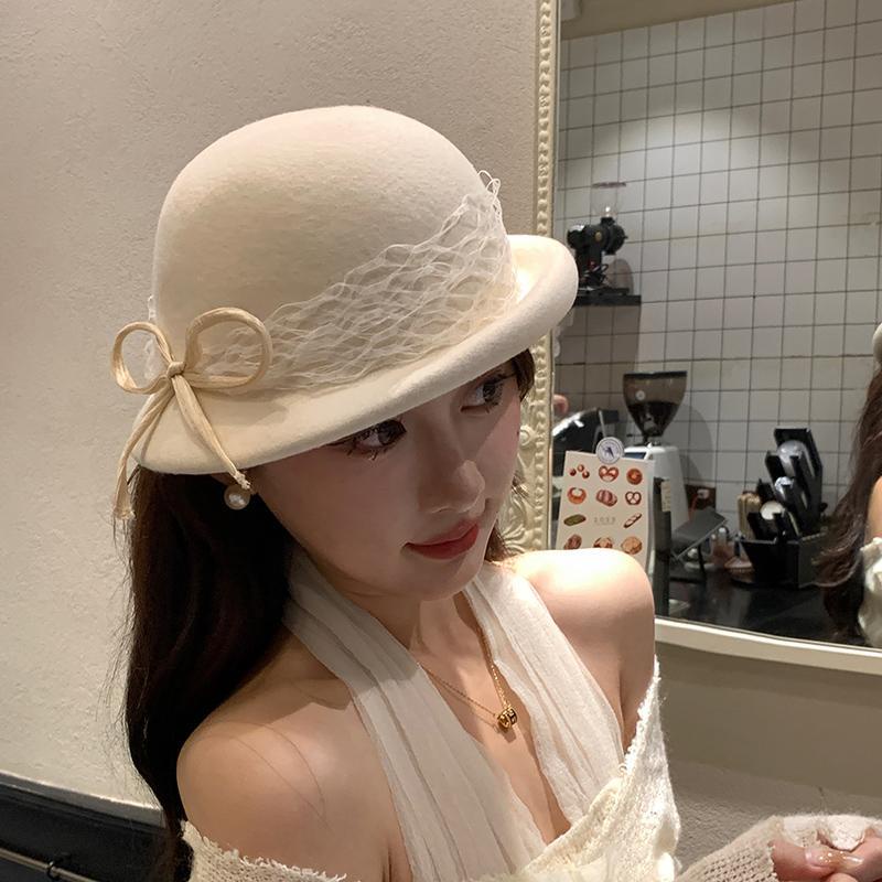 Mũ beret Len Phong Cách retro Thời Trang Thu Đông Dành Cho Nữ