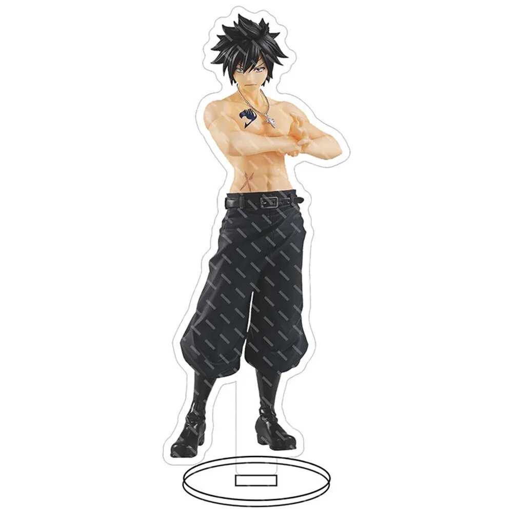 Mô hình Standee New Anime Fairy Tail Zeref·Dragneel Lucy Heartfilia Phụ kiện trang trí để bàn góc học tập