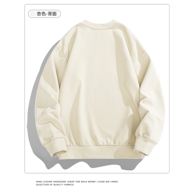 Áo Thun Tay Dài Cổ Tròn Dáng Rộng In Hình Thời Trang Mùa Thu Cho Nam