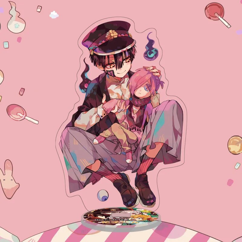 Mô hình Standee zAnime Toilet-bound Yashiro Hanako-kun Nene Amane Minamoto Hanako Phụ kiện trang trí để bàn góc học tập
