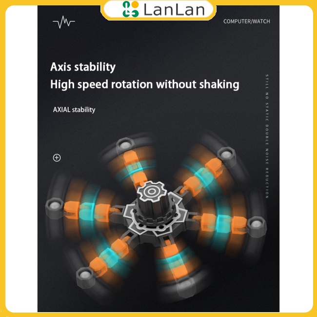 Lanlan Con Quay Đồ Chơi Spinner Dây Xích Dạ Quang Giúp Giảm stress Cho Trẻ Em / Nam Nữ
