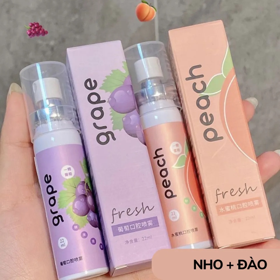 Xịt Thơm Miệng Cotelg Vị Trái Cây Hương Thơm Tự Nhiên, Tươi Mát 22ml