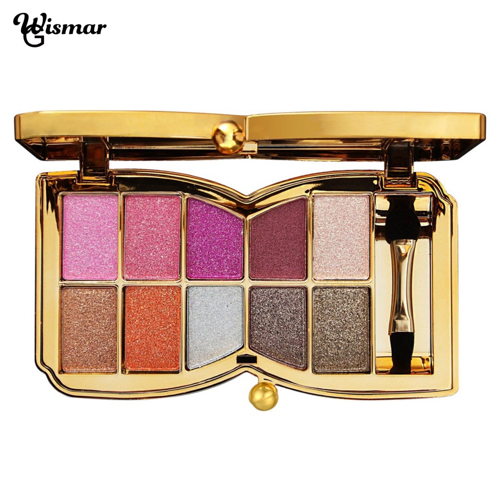 Winmar Bảng Phấn Mắt 10 Màu Lì Và Ánh Nhũ Kết Hợp Trang Điểm Kháng Nước Và Lâu Trôi
