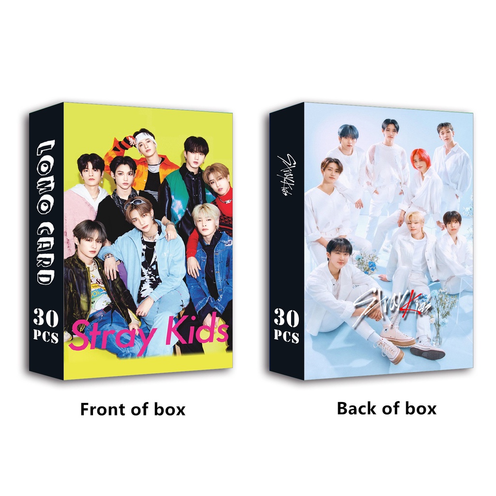 Hộp 30 Tấm Ảnh lomo Card felix i.n seungmin leeknow bangchan kpop straykids