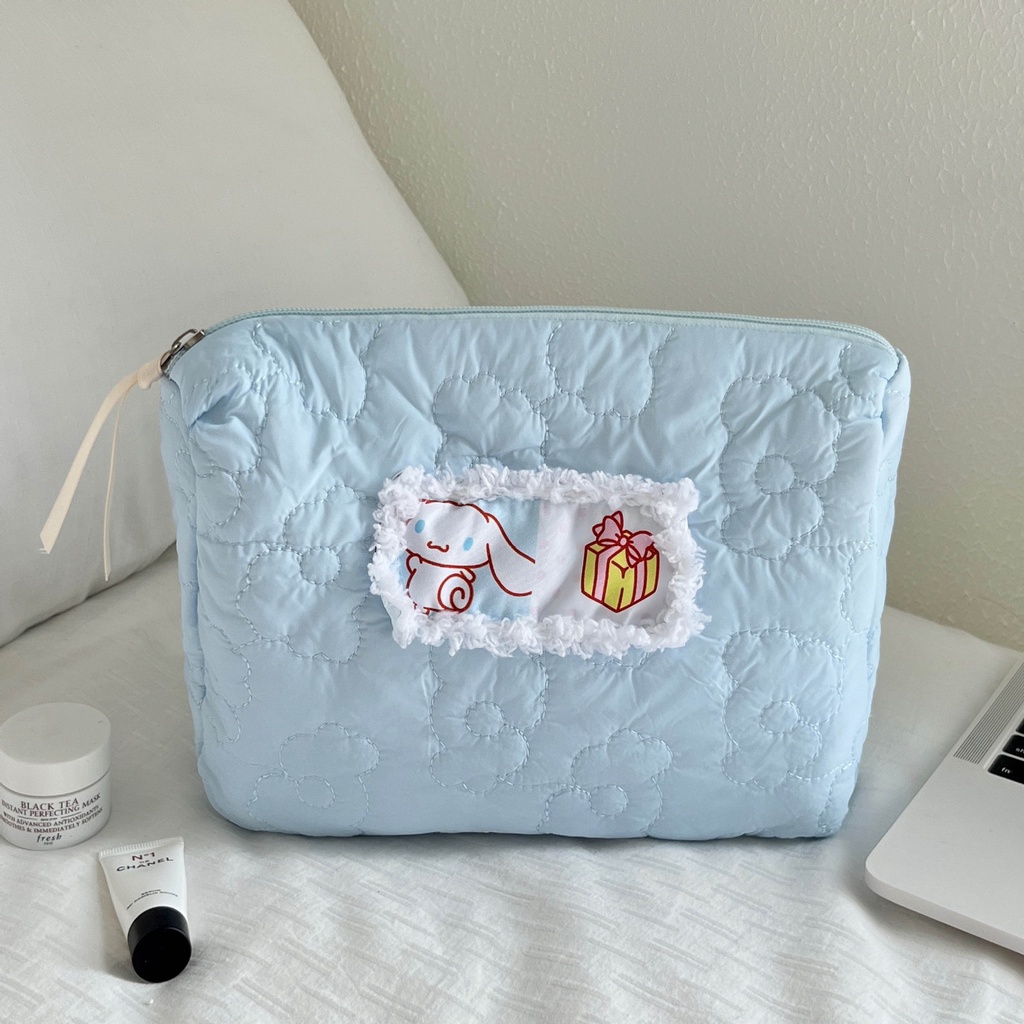 Ins Túi Đựng Mỹ Phẩm Xách Tay Sức Chứa Lớn Hình sanrio kuromi melody cinnamoroll Hoạt Hình Phong Cách ins