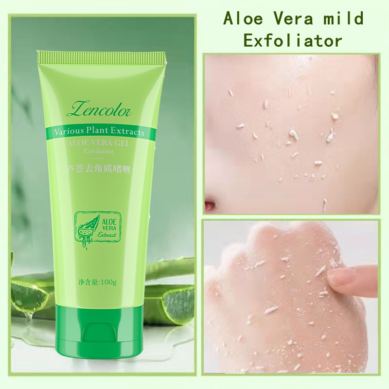Aloe gel Tẩy Tế Bào Chết Làm Sạch Sâu Loại Bỏ Mụn Trứng Cá Tẩy Tế Bào Chết 60g