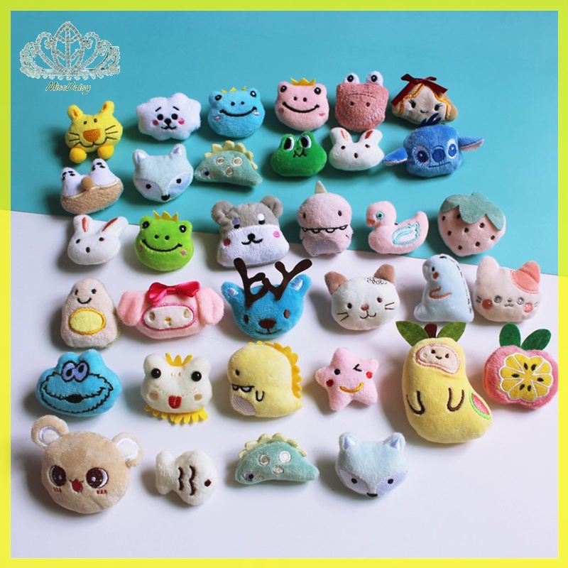 Set 10 Búp Bê Nhồi Bông Hình Động Vật Dễ Thương 5-6cm vn