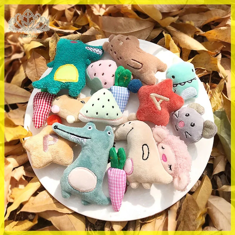 Set 10 Búp Bê Nhồi Bông Hình Động Vật Dễ Thương 5-6cm vn