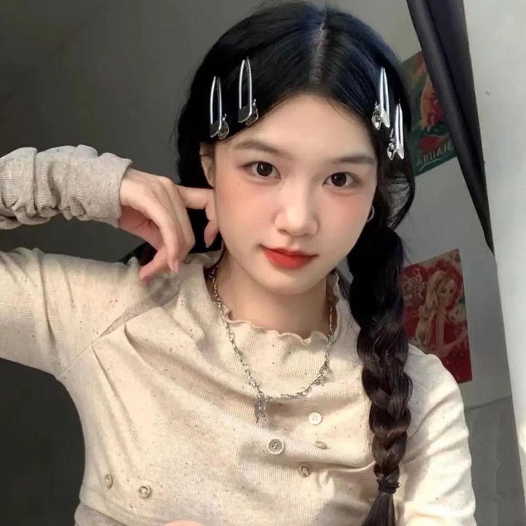 Kẹp Tóc Kim Loại Dễ Thương Phong Cách Hàn Quốc