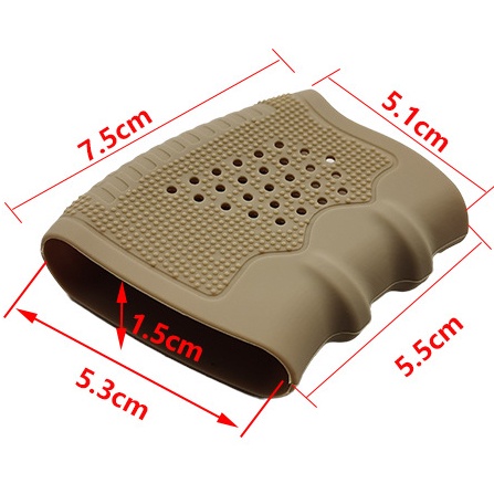 Vỏ Bọc Tay Cầm Chiến Thuật Bằng Cao Su Co Giãn Chống Trượt Trang Trí Mô Hình g17 / g18 / p1 / m92 / 1911