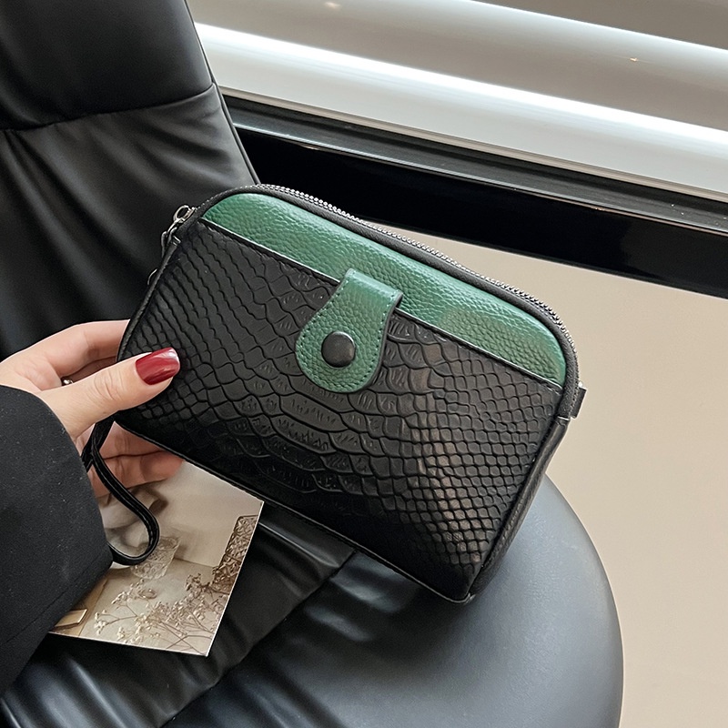 Túi Đeo Chéo Da Bò Thật Nhiều Lớp Thời Trang Cho Nữ