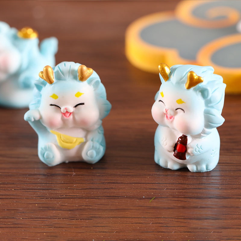 Rồng Mini Năm Mới 2024 Trang Trí Xe Hơi Chữ Phúc Treo Cửa Ngày Tết