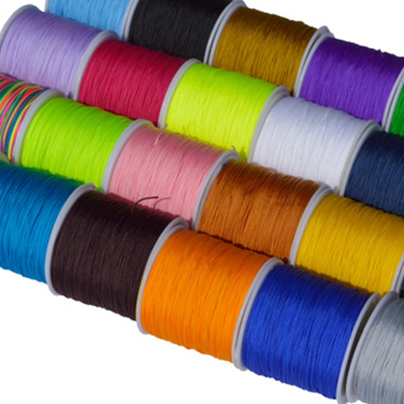 1 Cuộn Dây nylon 39 Màu 0.8mm * 20m Chất Lượng Cao Dùng Làm Trang Sức diy