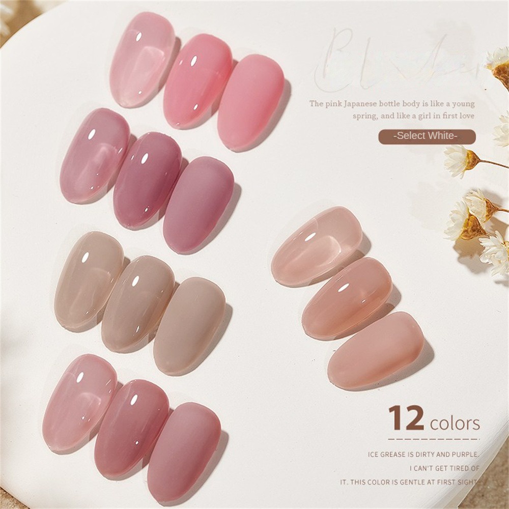 ♕ Xeijayi Gel Sơn Móng Tay Hơi Tipsy Blush Series Ice Transparent Màu Khỏa Thân Mỗi Blossom Blush Faint Trị Liệu Bằng Keo Dán Móng Nghệ Thuật Cho Nail Shop 15ml 11 Thiết Kế LÊN NHẤT