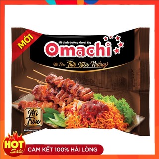 Mì gói omachi thịt xiên nướng - combo 5 gói x 82g