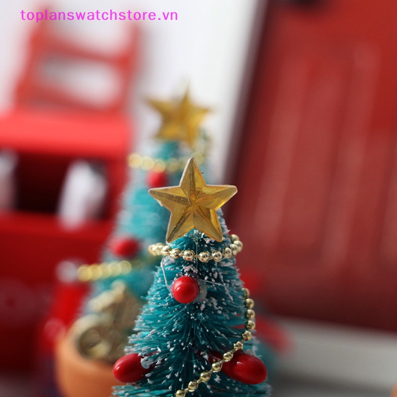 Toplanswatchstore Mô Hình Cây Thông Noel Mini Tỉ Lệ 1: 12 Trang Trí Nhà Búp Bê vn