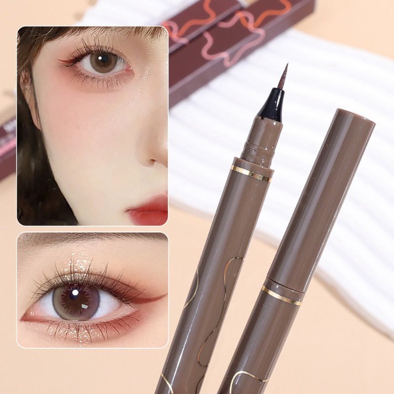 Bút Kẻ Mắt Dạng Lỏng Ngòi 0.005mm Màu Đen / Nâu Tự Nhiên Nhanh Khô