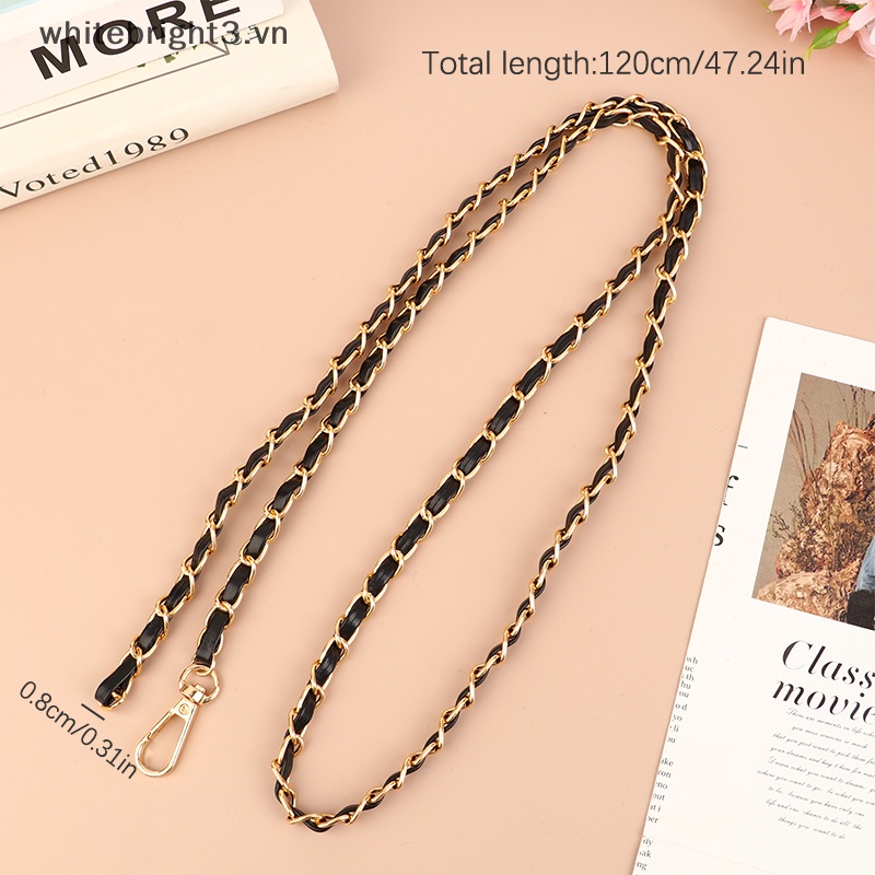 Dây Xích 120cm Bằng Da Thay Thế Chuyên Dụng Cho Túi Xách / Đeo Vai diy