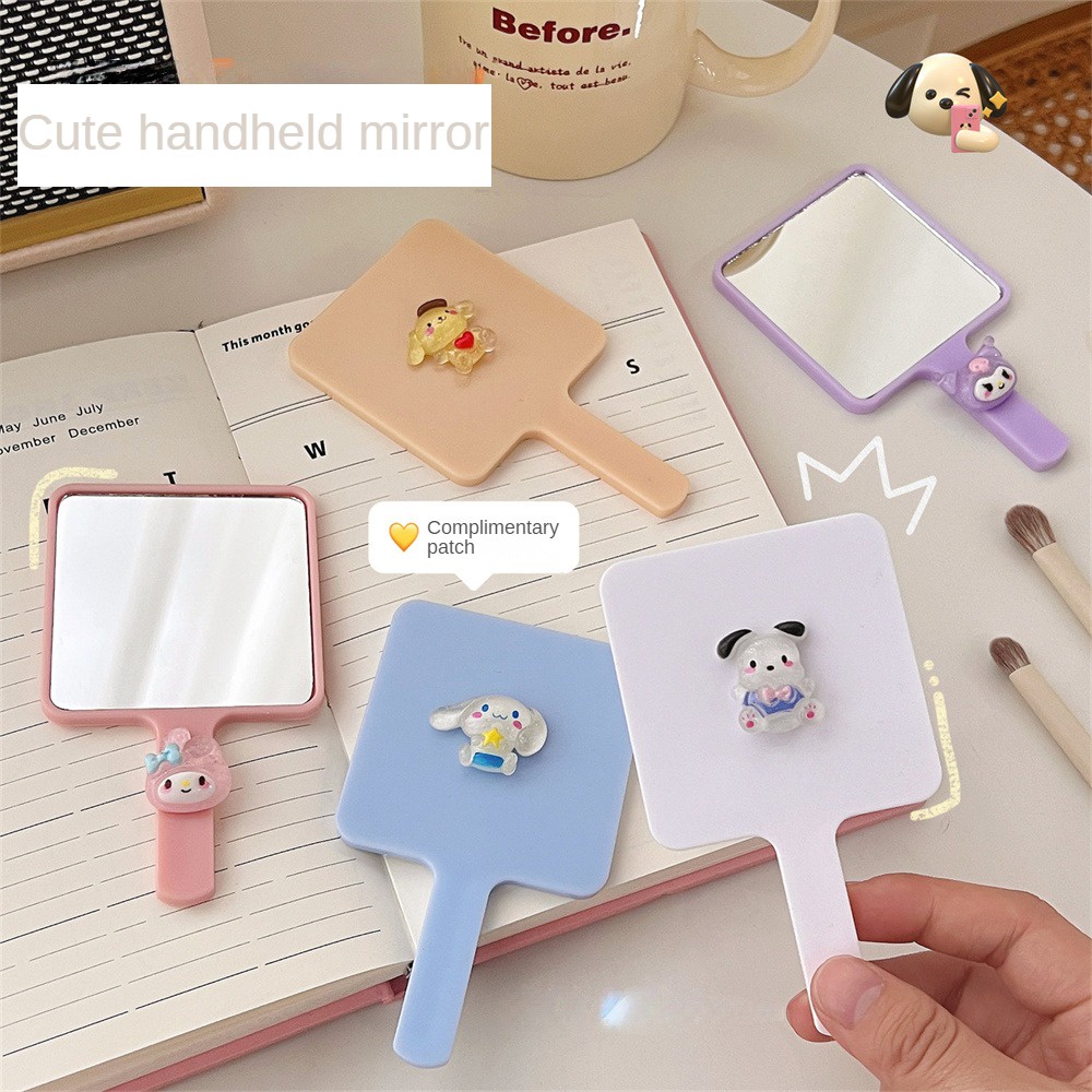 Sanrio Cartoon Pet Cute Pet Gương Trang điểm Cầm Tay Ins Style Giá Trị Cao Dành Cho Sinh Viên Gương Cầm Tay Dễ Thương Có Gương Nhỏ.