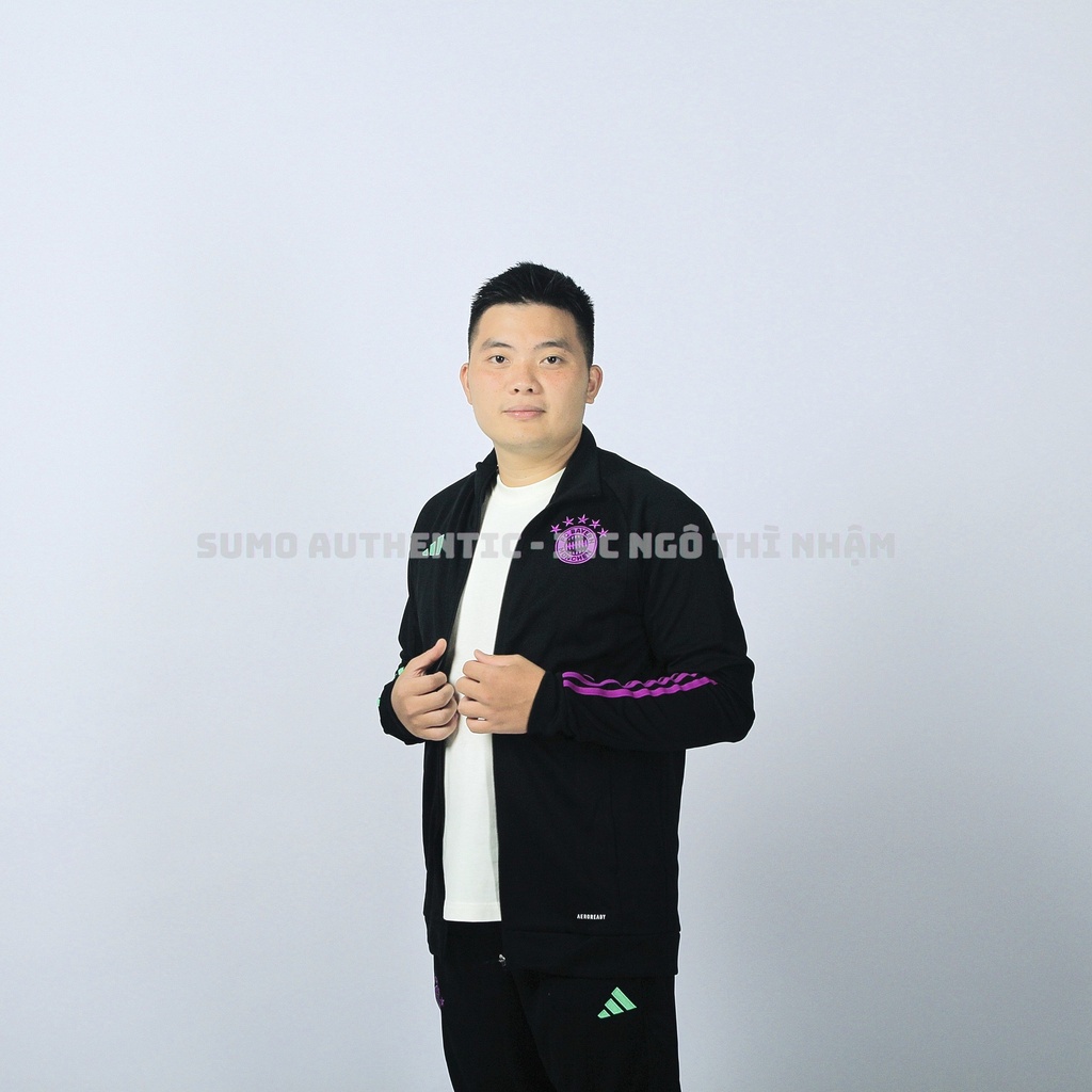 Bộ Thể Thao Adidas Màu Đen - Adidas Bandes Bayern Munich - IB1554- Sumo Authentic