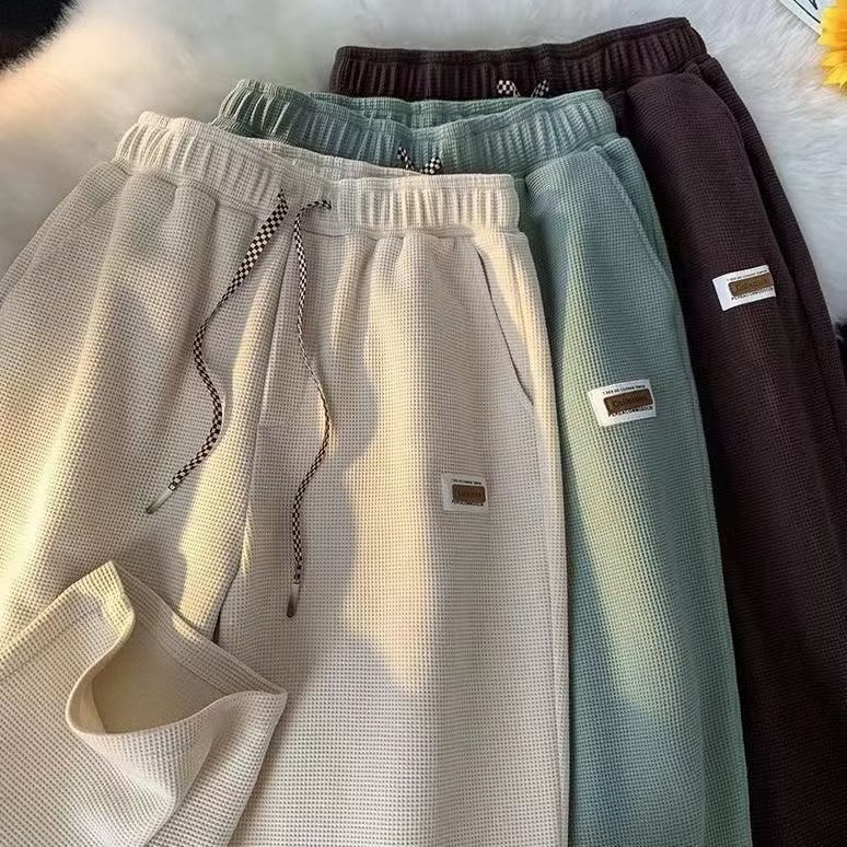 Quần Dài Dáng Suông Họa Tiết Kẻ Sọc Đơn Giản Hợp Thời Trang Cho Nam
