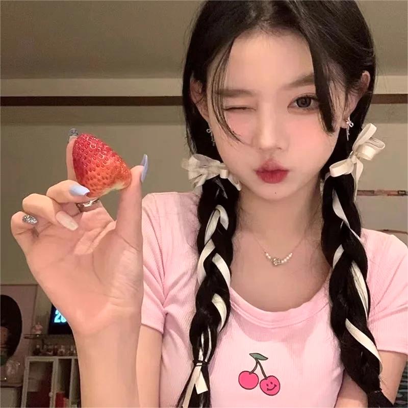 1 Cặp Kẹp Tóc Nơ Ruy Băng Dài Nhiều Màu Sắc Dành Cho Nữ