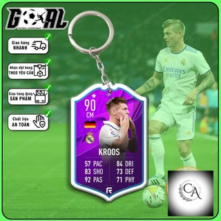 Móc khóa in hình cầu thủ Toni Kroos - CLB Real Madrid